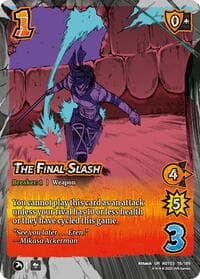 The Final Slash - Attack on Titan: Apocalypse - UniVersus card