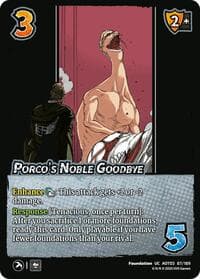 Porco's Noble Goodbye - Attack on Titan: Apocalypse - UniVersus card