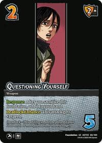 Questioning Yourself - Attack on Titan: Apocalypse - UniVersus card