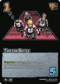 Time for Battle - Attack on Titan: Apocalypse - UniVersus card