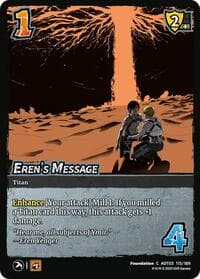 Eren's Message - Attack on Titan: Apocalypse - UniVersus card