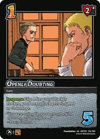 Openly Doubting - Attack on Titan: Apocalypse - UniVersus card