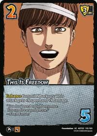 This Is Freedom - Attack on Titan: Apocalypse - UniVersus card