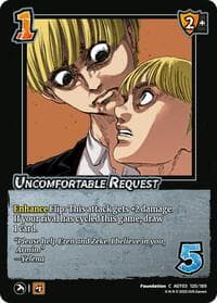 Uncomfortable Request - Attack on Titan: Apocalypse - UniVersus card