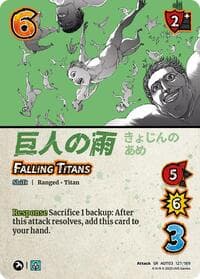 Falling Titans // Zeke's Dream Becoming Real - Attack on Titan: Apocalypse - UniVersus card
