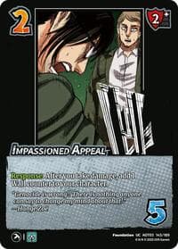 Impassioned Appeal - Attack on Titan: Apocalypse - UniVersus card