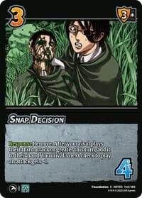 Snap Decision - Attack on Titan: Apocalypse - UniVersus card