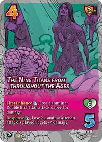 The Nine Titans from throughout the Ages - Attack on Titan: Apocalypse - UniVersus card