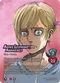Annie Leonhart, Awakened // Female Titan, Finale (Alternate Art) - Attack on Titan: Apocalypse - UniVersus card
