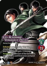 Levi Ackerman, Vengeance-Driven (Alternate Art) - Attack on Titan: Apocalypse - UniVersus card