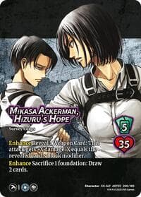 Mikasa Ackerman, Hizuru's Hope (Alternate Art) - Attack on Titan: Apocalypse - UniVersus card