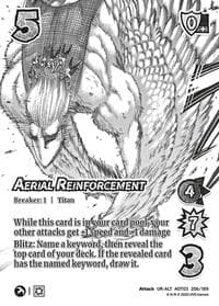 Aerial Reinforcement (Alternate Art) - Attack on Titan: Apocalypse - UniVersus card