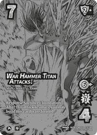 War Hammer Titan Attacks! // The War Hammer Titan (Alternate Art) - Attack on Titan: Apocalypse - UniVersus card