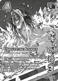 Unrelenting Advance (Alternate Art) - Attack on Titan: Apocalypse - UniVersus card