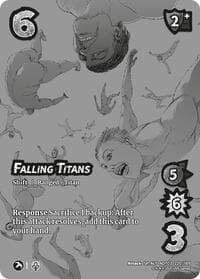 Falling Titans // Zeke's Dream Becoming Real (Alternate Art) - Attack on Titan: Apocalypse - UniVersus card