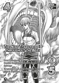 The Nine Titans from throughout the Ages (Alternate Art) - Attack on Titan: Apocalypse - UniVersus card