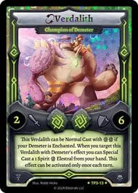 Verdalith - Champion of Demeter - Organized Play Series 3 - Elestrals card