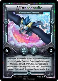 Dracodoodle - Champion of Hermes - Organized Play Series 3 - Elestrals card