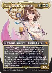 Yuna, Grand Summoner (Borderless) - Commander: FINAL FANTASY - Magic: The Gathering card