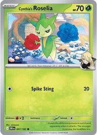 Cynthia's Roselia - SV10: Destined Rivals - Pokemon card