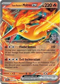 Team Rocket's Moltres ex - SV10: Destined Rivals - Pokemon card