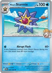 Misty's Starmie - SV10: Destined Rivals - Pokemon card