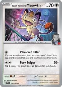 Team Rocket's Meowth - SV10: Destined Rivals - Pokemon card