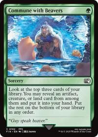 Commune with Beavers - FINAL FANTASY - Magic: The Gathering card