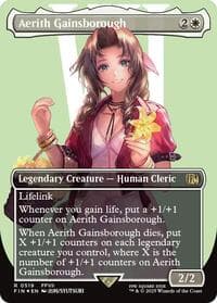 Aerith Gainsborough (Borderless) (Surge Foil) - FINAL FANTASY - Magic: The Gathering card