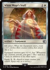 White Mage's Staff - FINAL FANTASY - Magic: The Gathering card