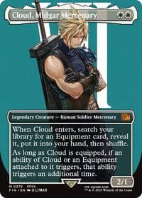 Cloud, Midgar Mercenary (Borderless) - FINAL FANTASY - Magic: The Gathering card