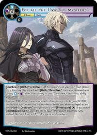 For all the Unsolved Mysteries…! - Ten Oaths of Protopaterpolis' War - Force of Will card
