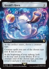 Herald's Horn (Extended Art) - Buy-A-Box Promos - Magic: The Gathering card