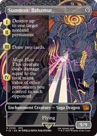 Summon: Bahamut (Borderless) - FINAL FANTASY - Magic: The Gathering card