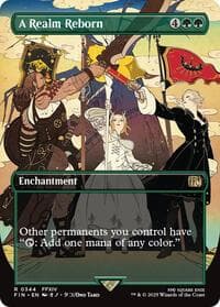 A Realm Reborn (Borderless) - FINAL FANTASY - Magic: The Gathering card
