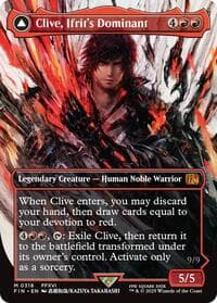 Clive, Ifrit's Dominant (0318) (Borderless) - FINAL FANTASY - Magic: The Gathering card