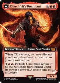 Clive, Ifrit's Dominant (Extended Art) - FINAL FANTASY - Magic: The Gathering card