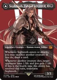 Sephiroth, Fabled SOLDIER (0382) (Borderless) - FINAL FANTASY - Magic: The Gathering card