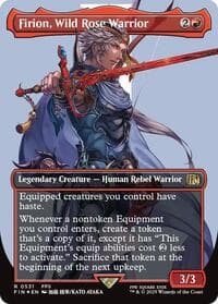 Firion, Wild Rose Warrior (Borderless) (Surge Foil) - FINAL FANTASY - Magic: The Gathering card