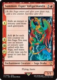 Summon: Esper Valigarmanda - Commander: FINAL FANTASY - Magic: The Gathering card
