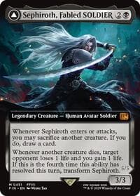 Sephiroth, Fabled SOLDIER (Extended Art) - FINAL FANTASY - Magic: The Gathering card