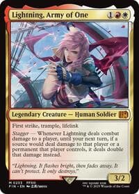 Lightning, Army of One - FINAL FANTASY - Magic: The Gathering card