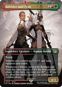 Balthier and Fran (0319) (Borderless) - FINAL FANTASY - Magic: The Gathering card