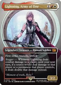 Lightning, Army of One (0320) (Borderless) - FINAL FANTASY - Magic: The Gathering card