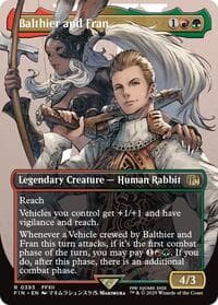 Balthier and Fran (0393) (Borderless) - FINAL FANTASY - Magic: The Gathering card
