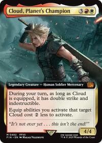 Cloud, Planet's Champion (Extended Art) - FINAL FANTASY - Magic: The Gathering card