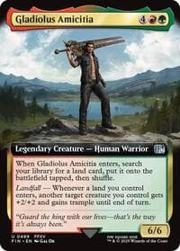 Gladiolus Amicitia (Extended Art) - FINAL FANTASY - Magic: The Gathering card