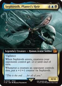 Sephiroth, Planet's Heir (Extended Art) - FINAL FANTASY - Magic: The Gathering card