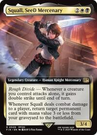 Squall, SeeD Mercenary (Extended Art) - FINAL FANTASY - Magic: The Gathering card