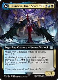 Ultimecia, Time Sorceress (Extended Art) - FINAL FANTASY - Magic: The Gathering card
